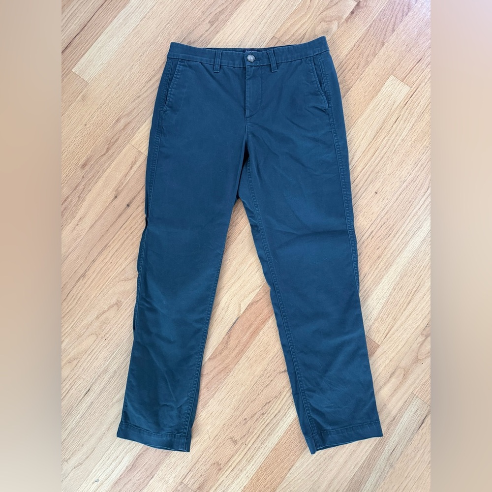 J. Crew Women’s Forest Green High Rise Girlfriend Chinos